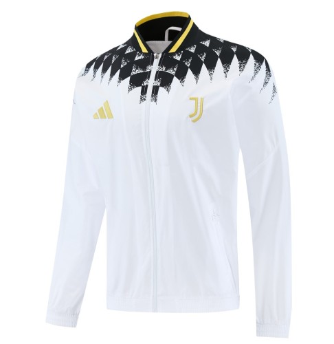26/27 Juventus Adult Windbreaker Track Jacket White