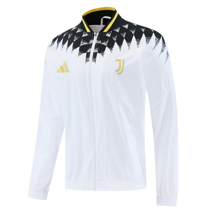 26/27 Juventus Adult Windbreaker Track Jacket White