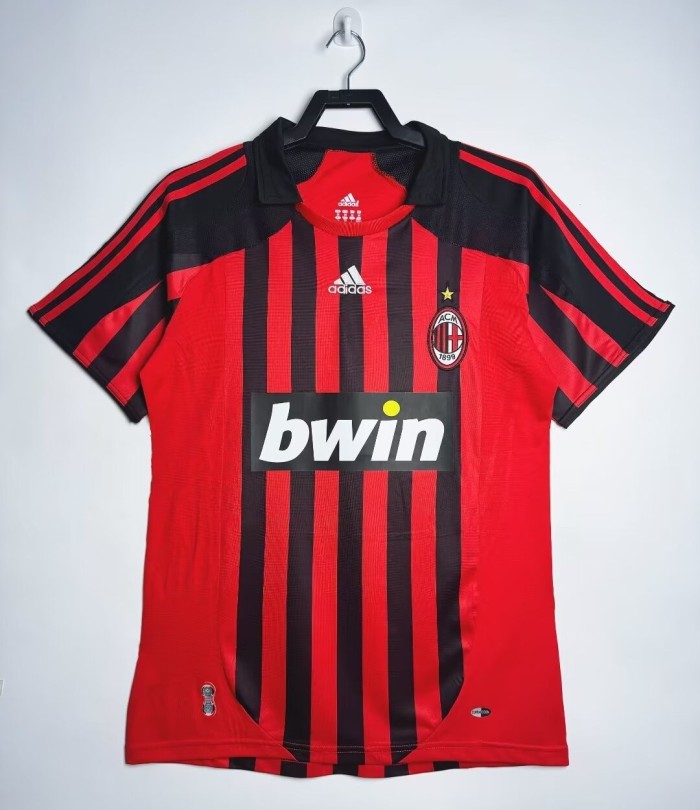 Retro AC Milan 07/08 home football shirt