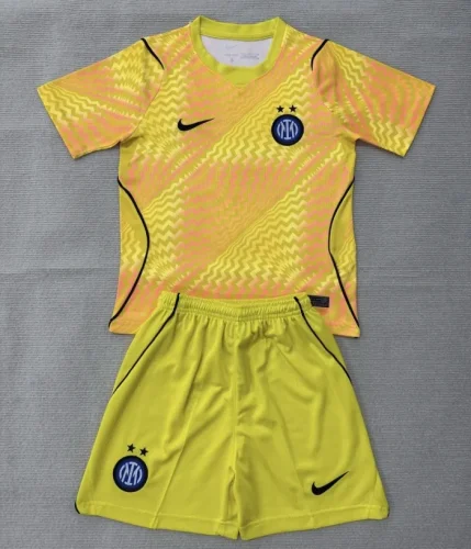 26/27 inter milan goalkeeper Adult Set yellow