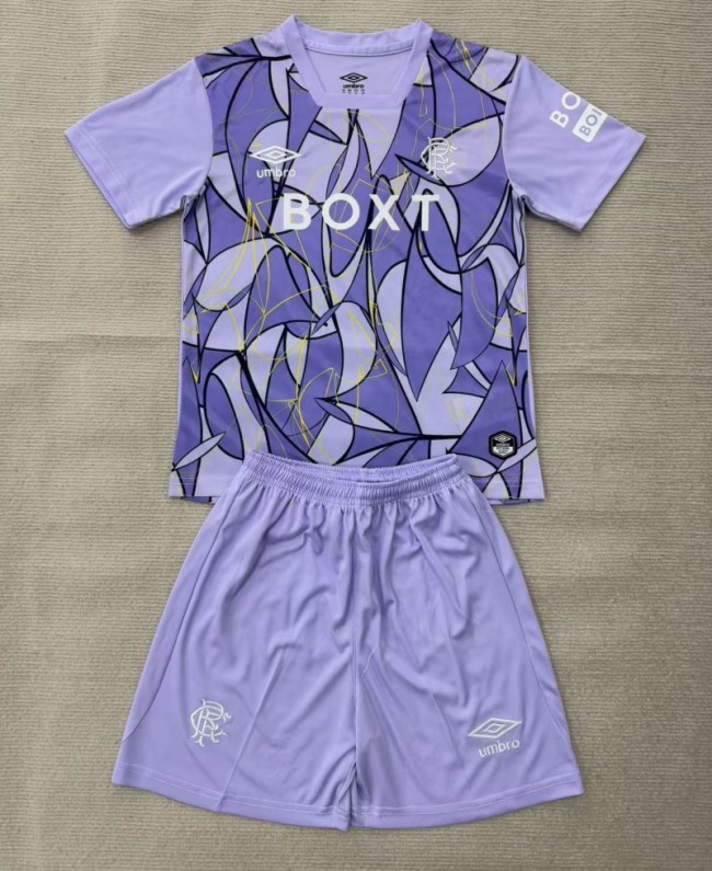 26/27 Rangers Goalkeeper kids kit Purple