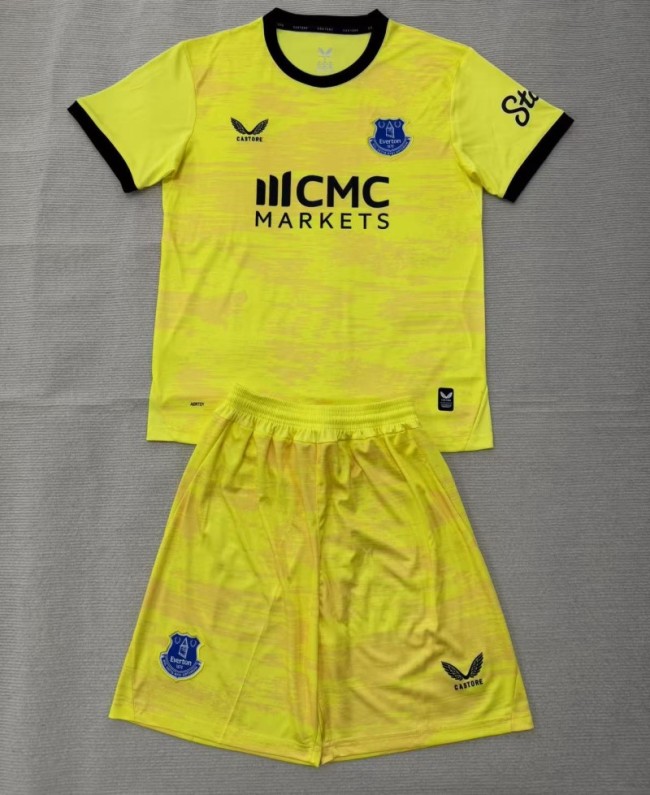 26/27 Everton goalkeeper Adult Set yellow
