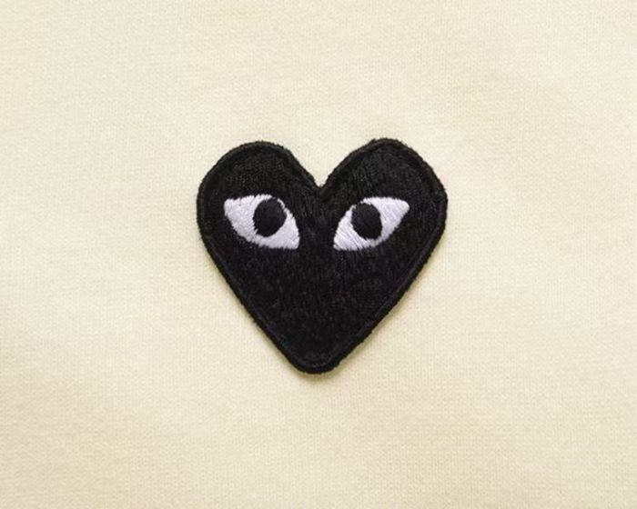 Big Heart Back Print Zip Up Track Jacket