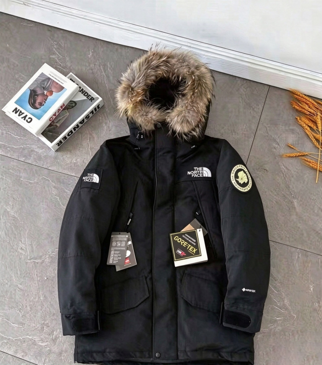 Waterproof Down Coat Fur Hood Winter Jacket