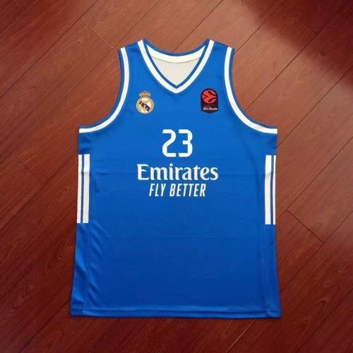 25/26 Real Madrid Basketball Jersey #7 Campazzo #23 LLULL EuroLeague
