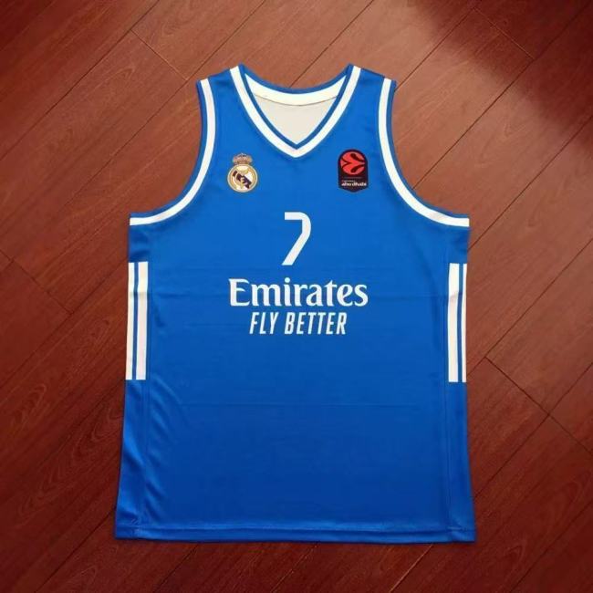 25/26 Real Madrid Basketball Jersey #7 Campazzo #23 LLULL EuroLeague