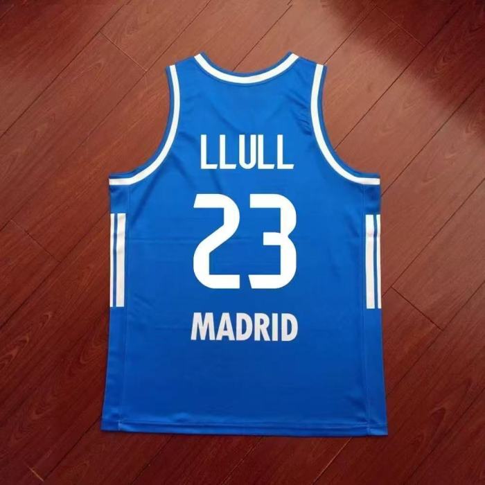 25/26 Real Madrid Basketball Jersey #7 Campazzo #23 LLULL EuroLeague