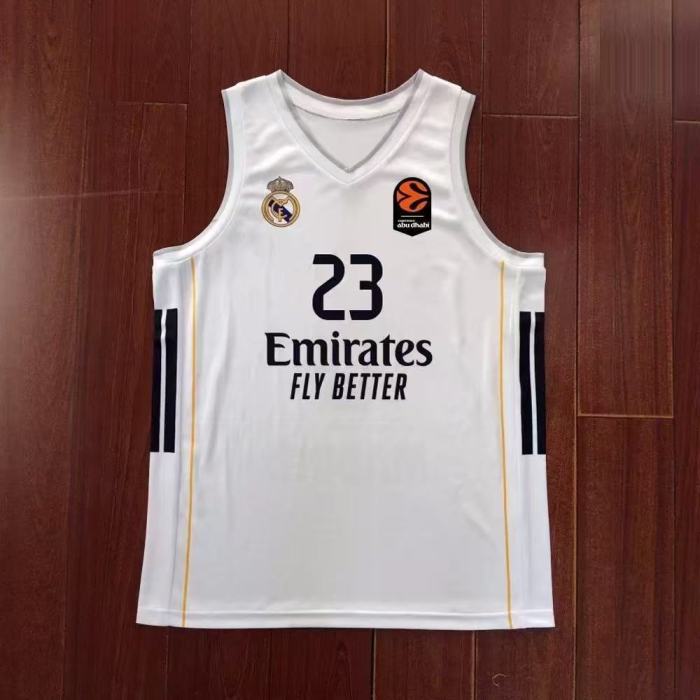 25/26 Real Madrid Basketball Jersey #7 Campazzo #23 LLULL EuroLeague