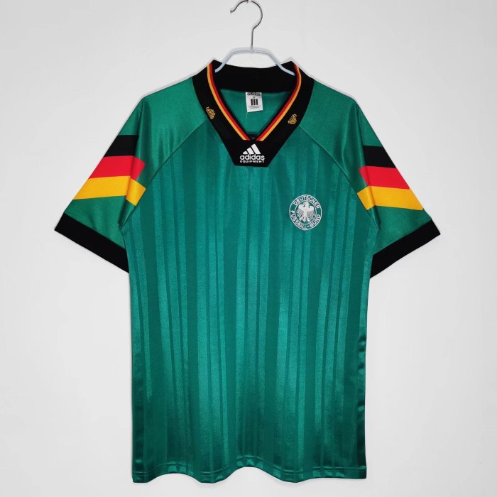 Retro 1992 Germany away football jersey
