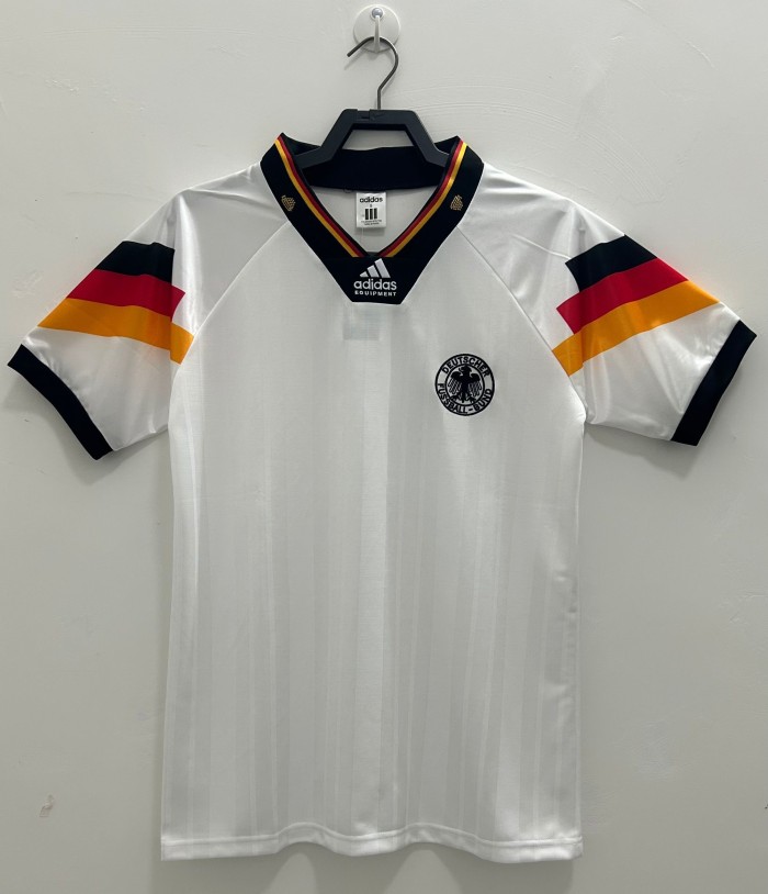 Retro 1992 Germany home football jersey
