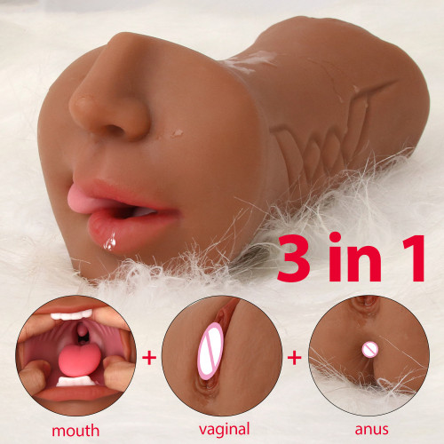 3 In 1 Male Masturbator Oral Vagina Anus-Vibrbud