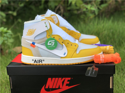 Annareps Great quality O*FF W*HITE x Air Jordan 1 Retro High Free shipping