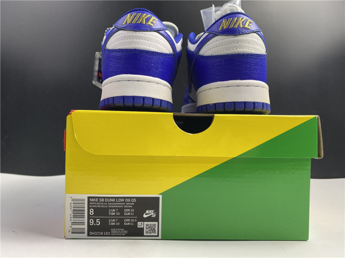 Free shipping from annareps Supreme x Nike SB Dunk Low DH3228-100 Free shipping
