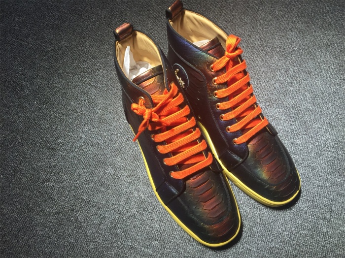 Annareps Great quality C*ristian L*uboutin Python Sneaker Free shipping