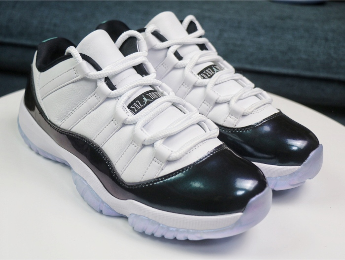 Annareps Great quality Air Jordan 11 Low Emerald Easter Free shipping