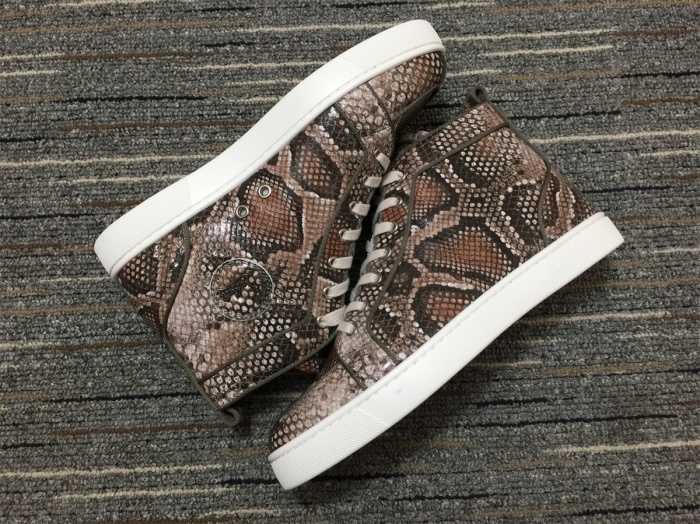 Annareps Great quality C*ristian L*uboutin Python Sneaker Free shipping