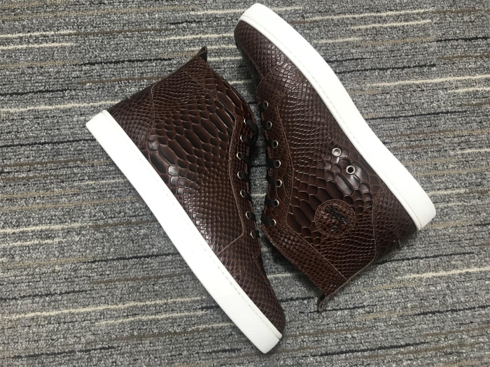 Annareps Great quality C*ristian L*uboutin Python Sneaker Free shipping