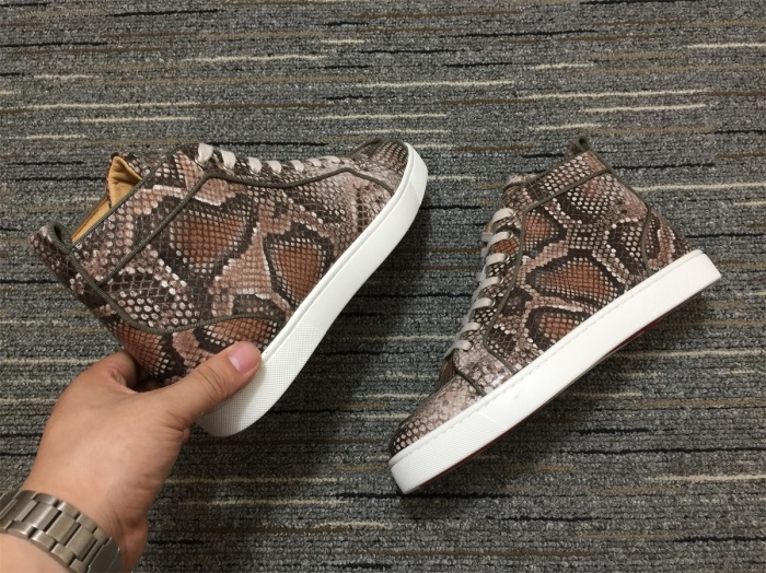 Annareps Great quality C*ristian L*uboutin Python Sneaker Free shipping
