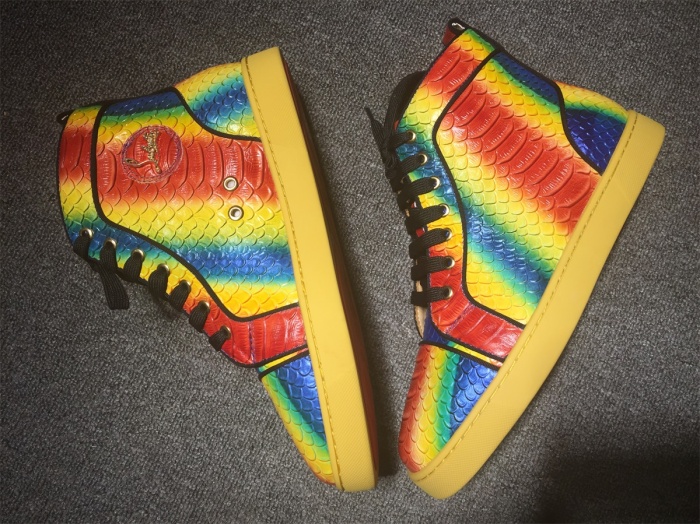 Annareps Great quality C*ristian L*uboutin Python Sneaker Free shipping