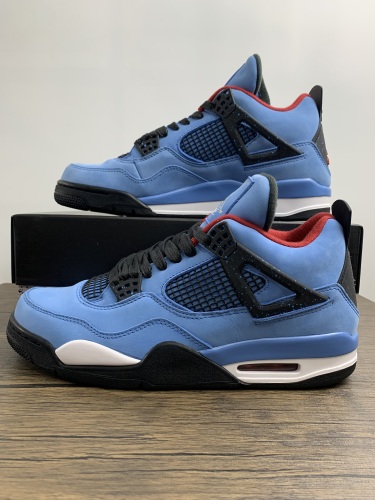 Annareps Great quality Travis Scott x Air Jordan 4 Houston Oilers 308497-406 Free shipping