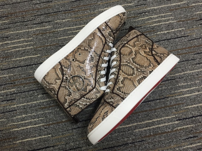 Annareps Great quality C*ristian L*uboutin Python Sneaker Free shipping