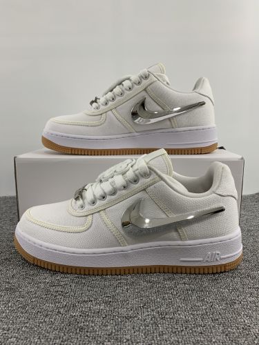 Free shipping from annareps SAIL men women travis scott x nike air force 1 top sneakers Free shipping