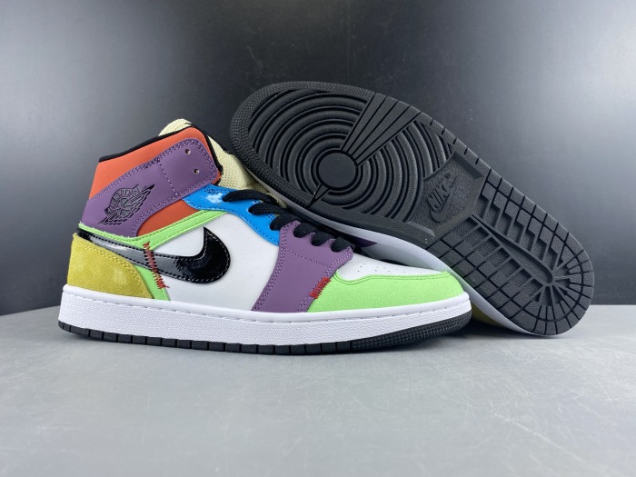 Annareps Great quality Jordan 1 Mid SE Multi-Color CW1140 100 Free shipping