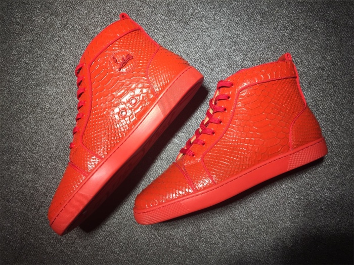 Annareps Great quality C*ristian L*uboutin Python Sneaker Free shipping