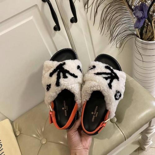 Annareps Great quality Women L*ouis V*uitton Top Slippers Free shipping