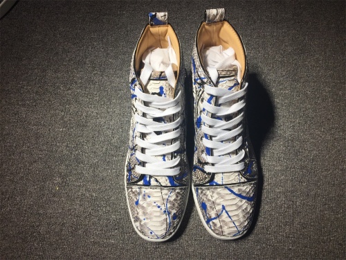 Annareps Great quality C*ristian L*uboutin Python Sneaker Free shipping