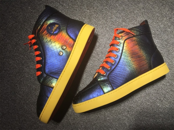 Annareps Great quality C*ristian L*uboutin Python Sneaker Free shipping