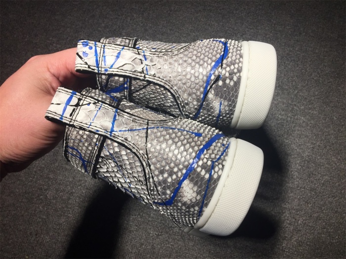 Annareps Great quality C*ristian L*uboutin Python Sneaker Free shipping