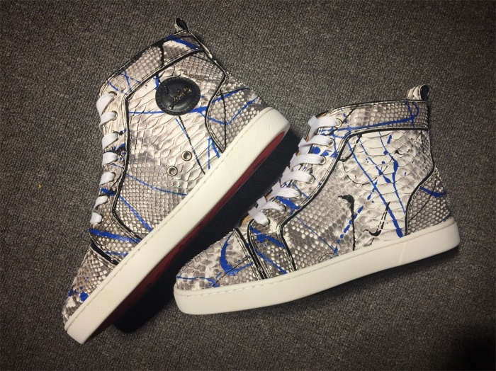 Annareps Great quality C*ristian L*uboutin Python Sneaker Free shipping