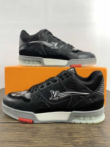 Annareps Great quality Men L*ouis V*uitton L*V Trainer Top Sneakers Free shipping