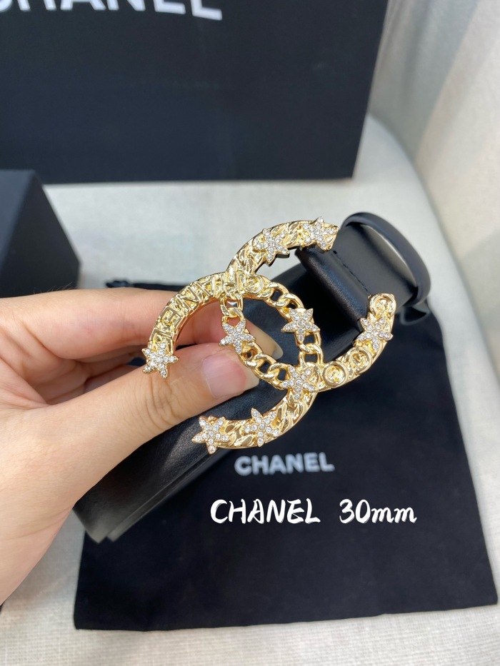 Annareps Great quality C*hanel Belts Top Quality 30MM Free shipping