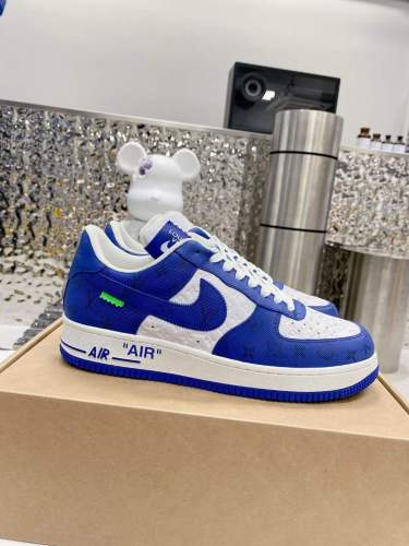 Free shipping from annareps Men Women L*ouis V*uitton x NIKE Air force1 22ss Sneakers