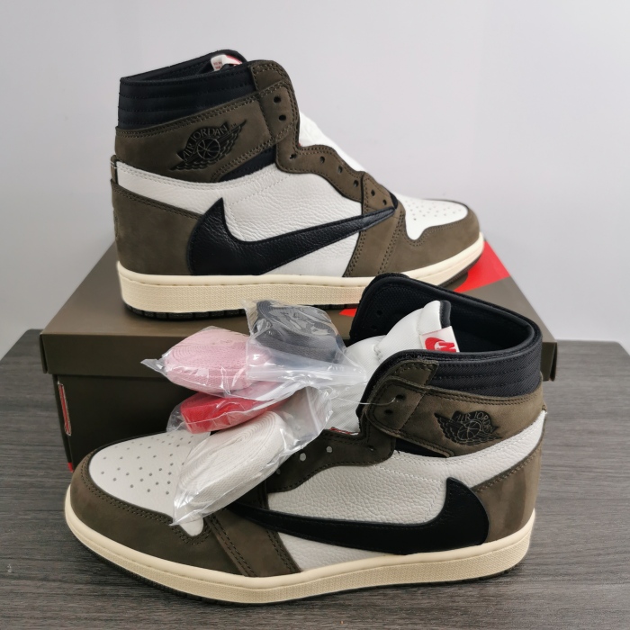 Annareps Great quality Air Jordan 1 Retro High Travis Scott CD4487-100 Free shipping