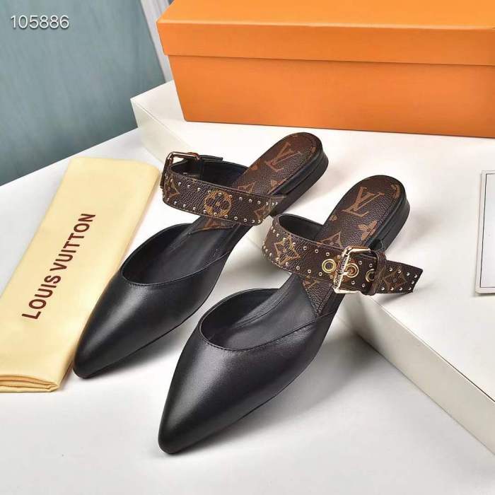 Annareps Great quality Women L*ouis V*uitton Top Slippers Free shipping