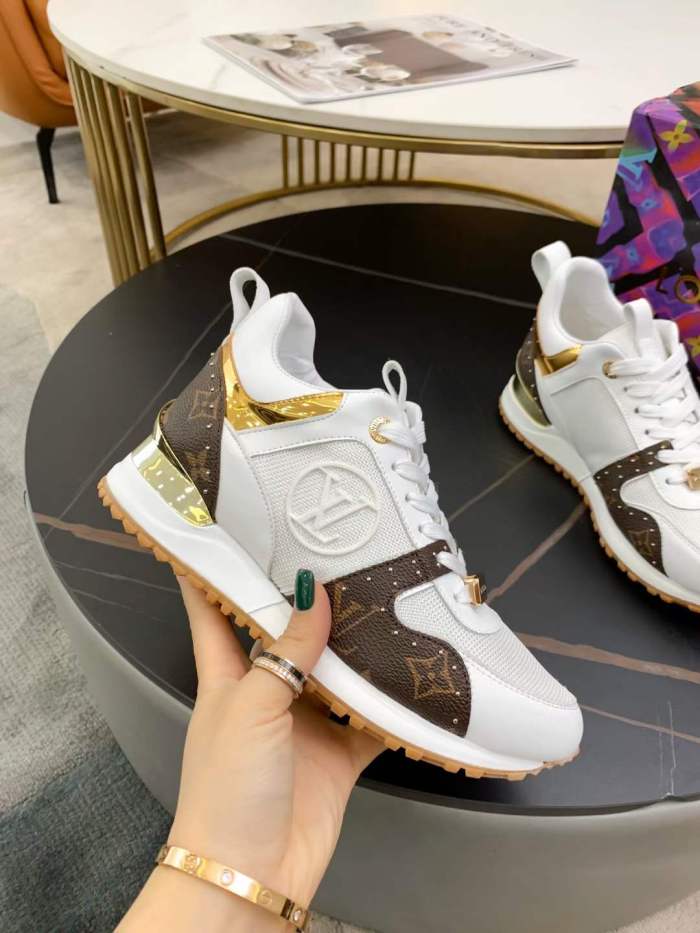 Annareps Great quality Women L*ouis V*uitton Run Away Top Sneaker Free shipping