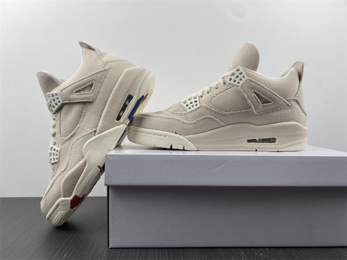 Annareps Great quality Air Jordan4 WMNS CANVAS DQ4909-100 Free shipping