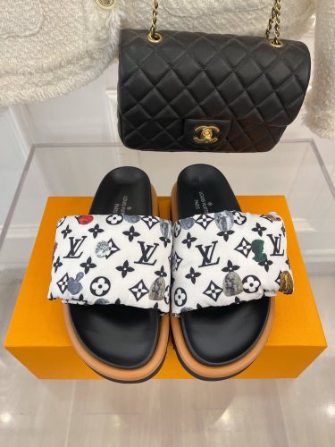 Annareps Great quality Men Women L*ouis V*uitton Top Sandals Free shipping