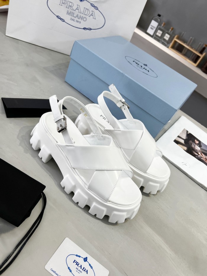 Annareps Great quality Women P*rada Top Quality Sandals Free shipping