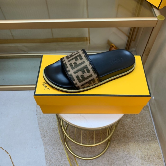 Annareps Great quality Men F*endi Top Slippers Free shipping