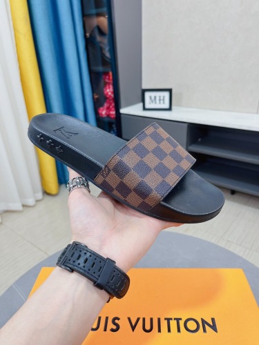 Annareps Great quality Men L*ouis V*uittona Top Slippers Free shipping