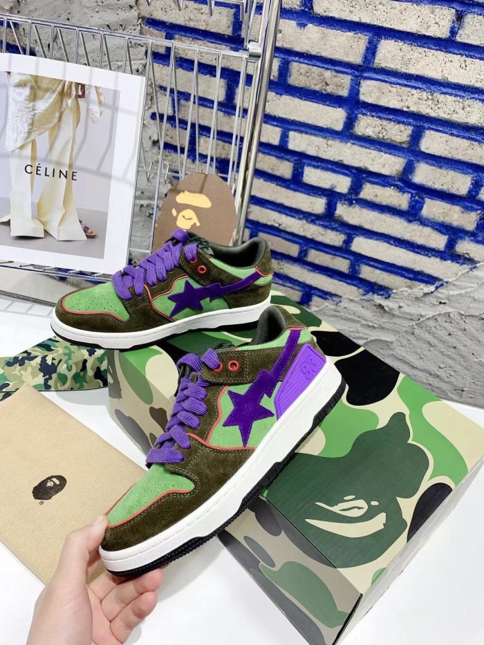 Annareps Great quality Men Women B*ape Top Sneaker Free shipping