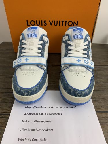 Annareps Great quality Copy Men L*ouis V*uitton L*V Trainer Top Sneakers Free shipping