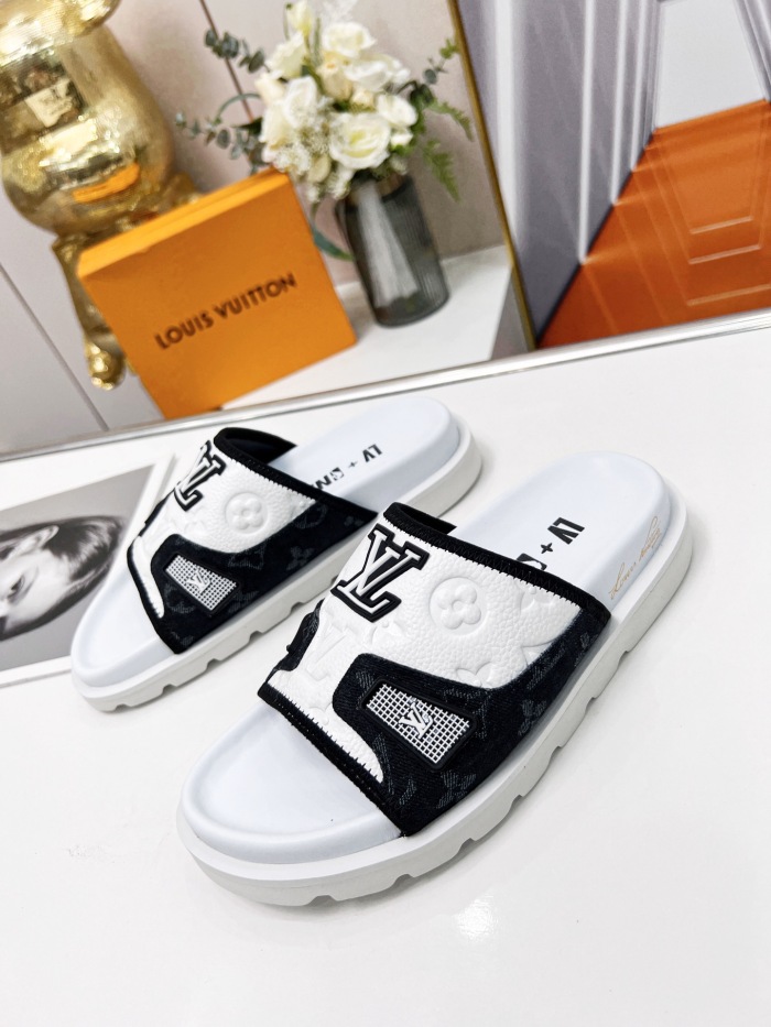 Annareps Great quality Men Women L*ouis V*uitton Slippers  Free shipping