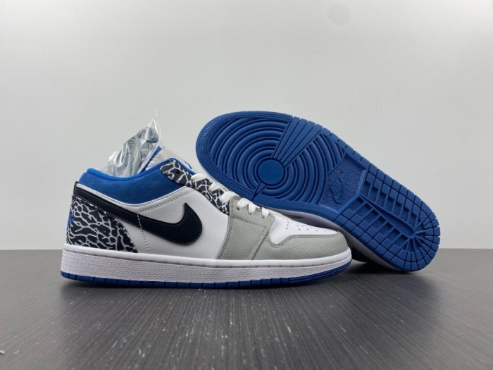 Annareps Great quality Air Jordan 1 Low True Blue DM1199-140 Free shipping