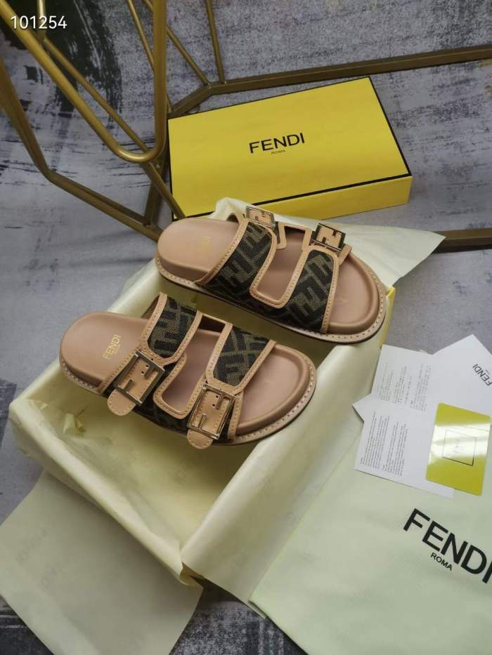 Women Men F*endi Top Sandals （ annareps） Free shipping