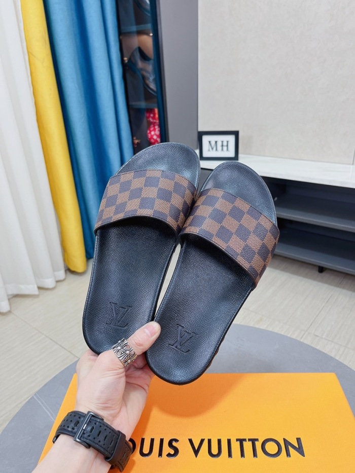 Annareps Great quality Men L*ouis V*uittona Top Slippers Free shipping
